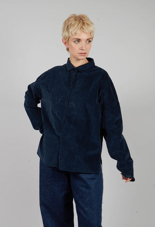Short Collar Shirt V in Ink