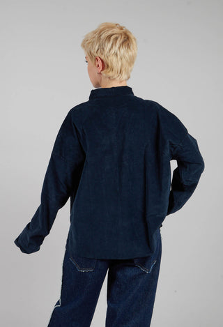 Short Collar Shirt V in Ink