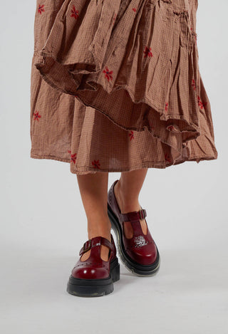 Yura T Bar Shoes in Ruby