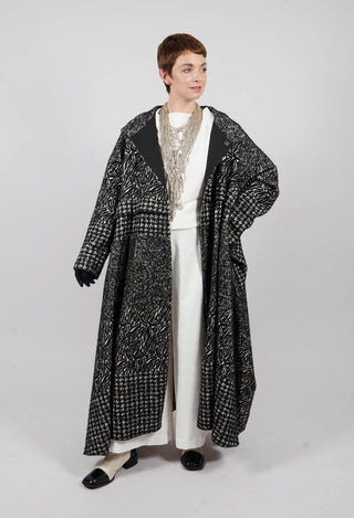 Long Wool Coat in Black