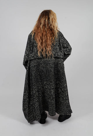Long Wool Coat in Black