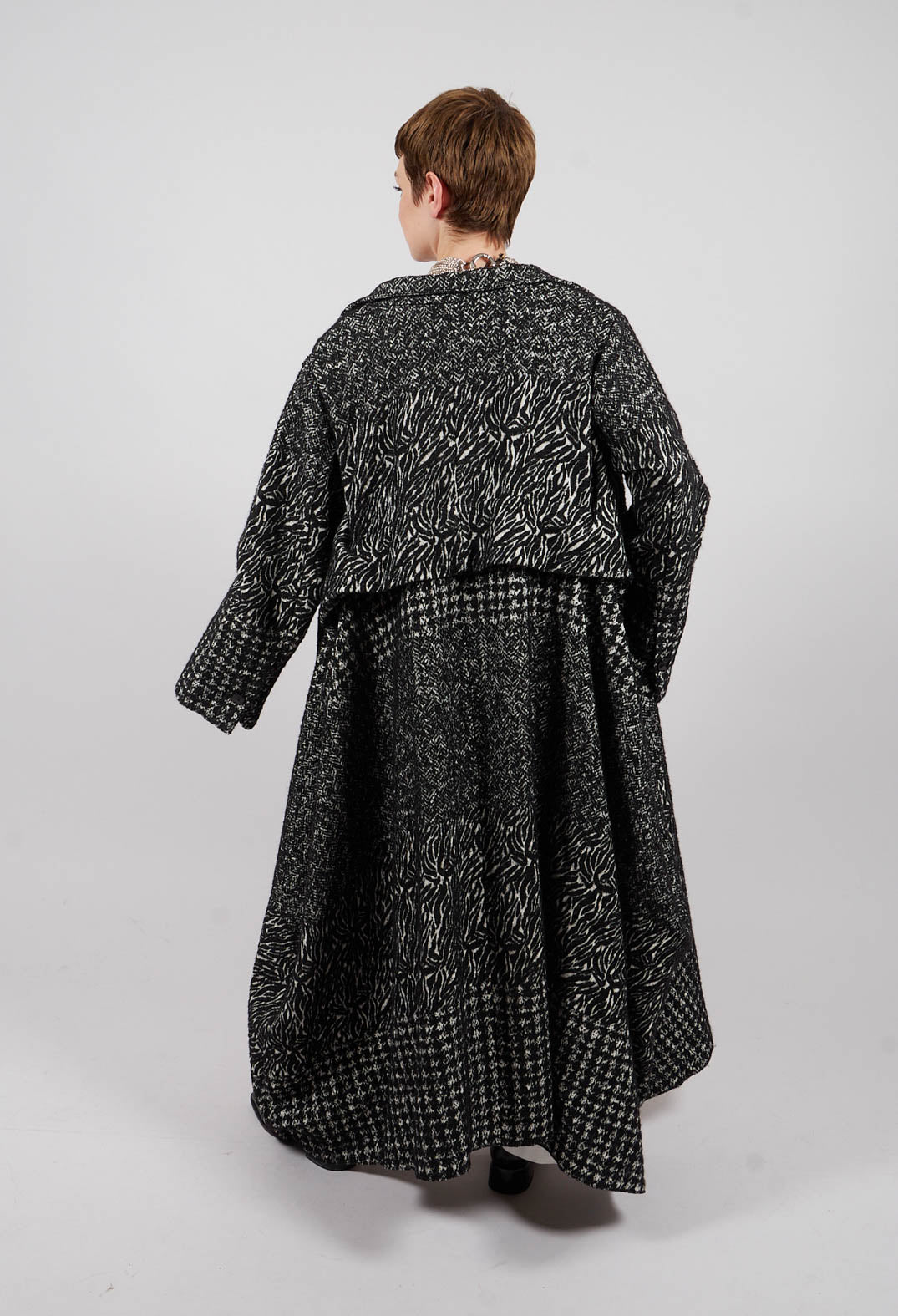 Long Wool Coat in Black
