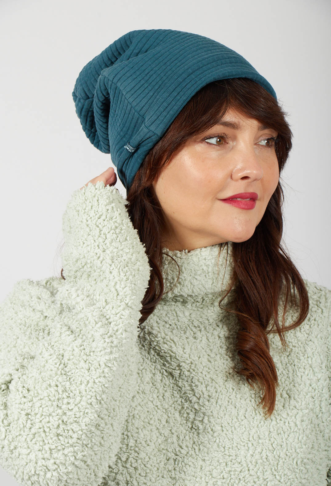 Ribbed Textured Beanie Cap in Ernst