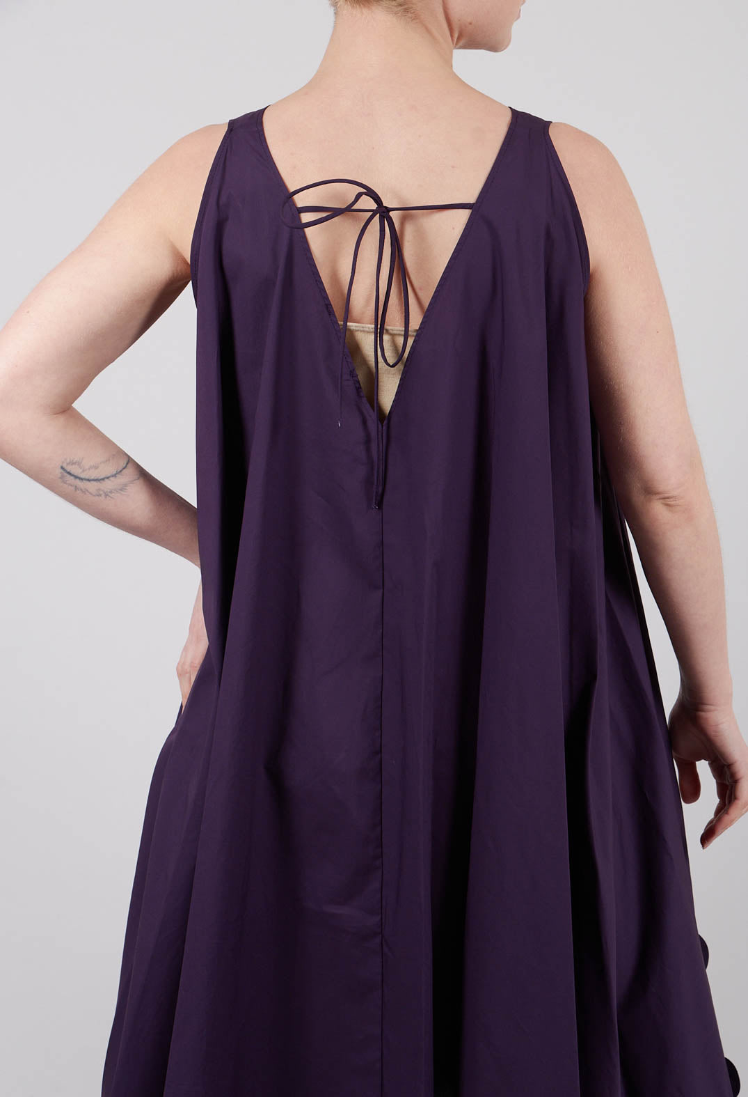 A Line Dress in Mauve