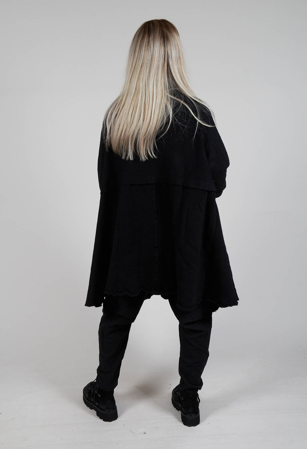 A-Line Jacket with Feature Pockets in Black
