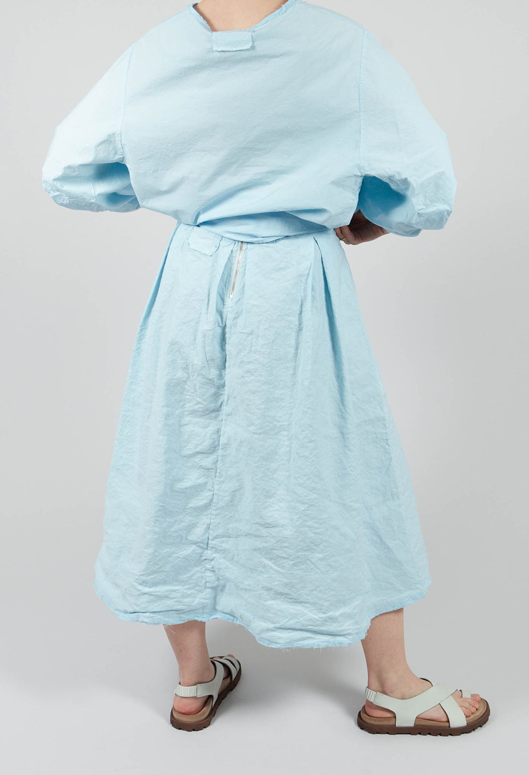 A Line Skirt in Cielo