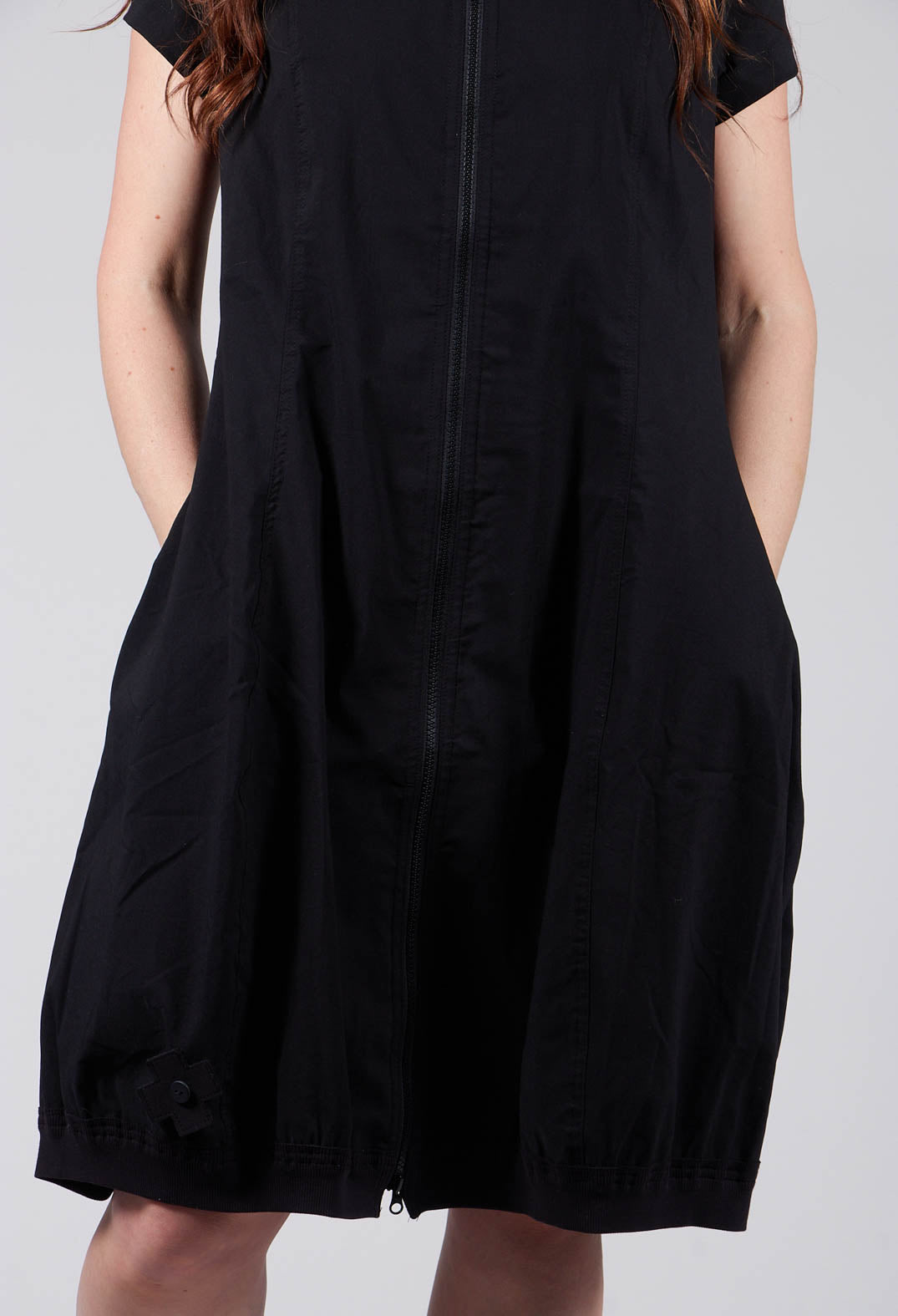 A Zip Dress in Black