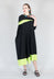 OPLI Dress in Black Light Green