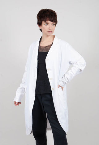 Lucie Jacket with Spilt at Front and Back in White