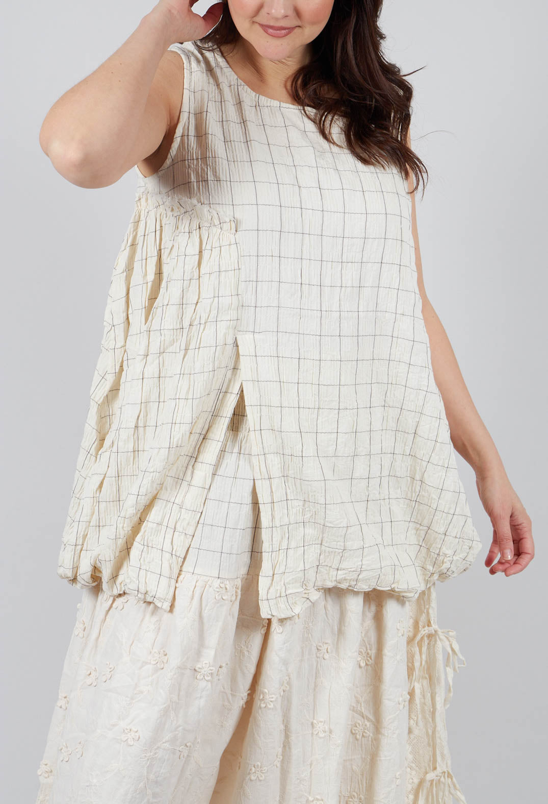 Achille Tunic in Carreaux
