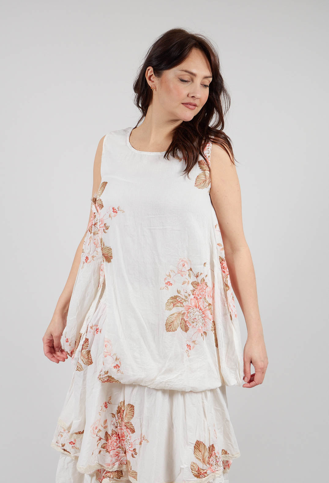 Achille Tunic in Cotton Fleurs