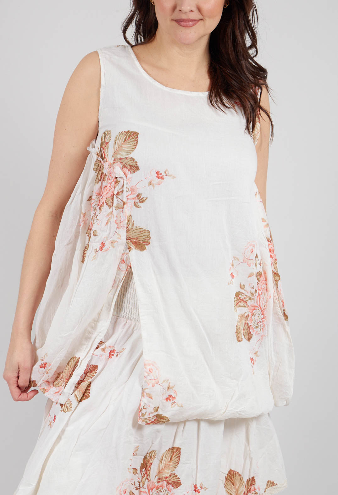 Achille Tunic in Cotton Fleurs