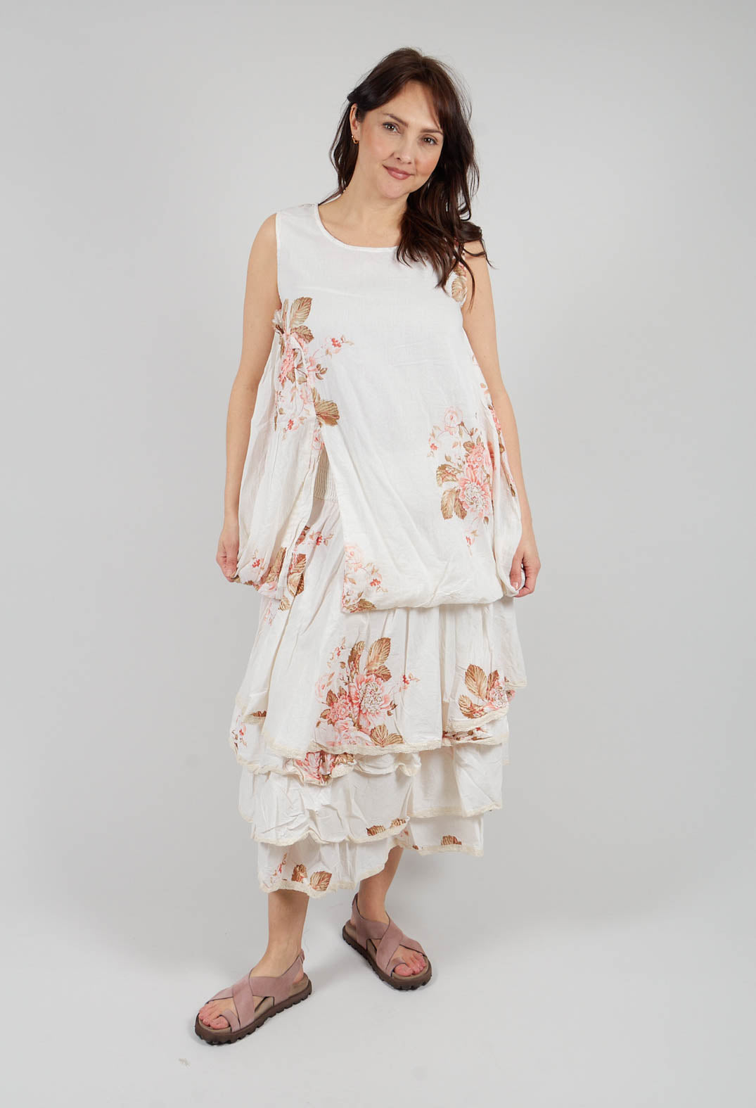 Achille Tunic in Cotton Fleurs