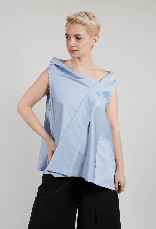 Afia Top in Light Blue