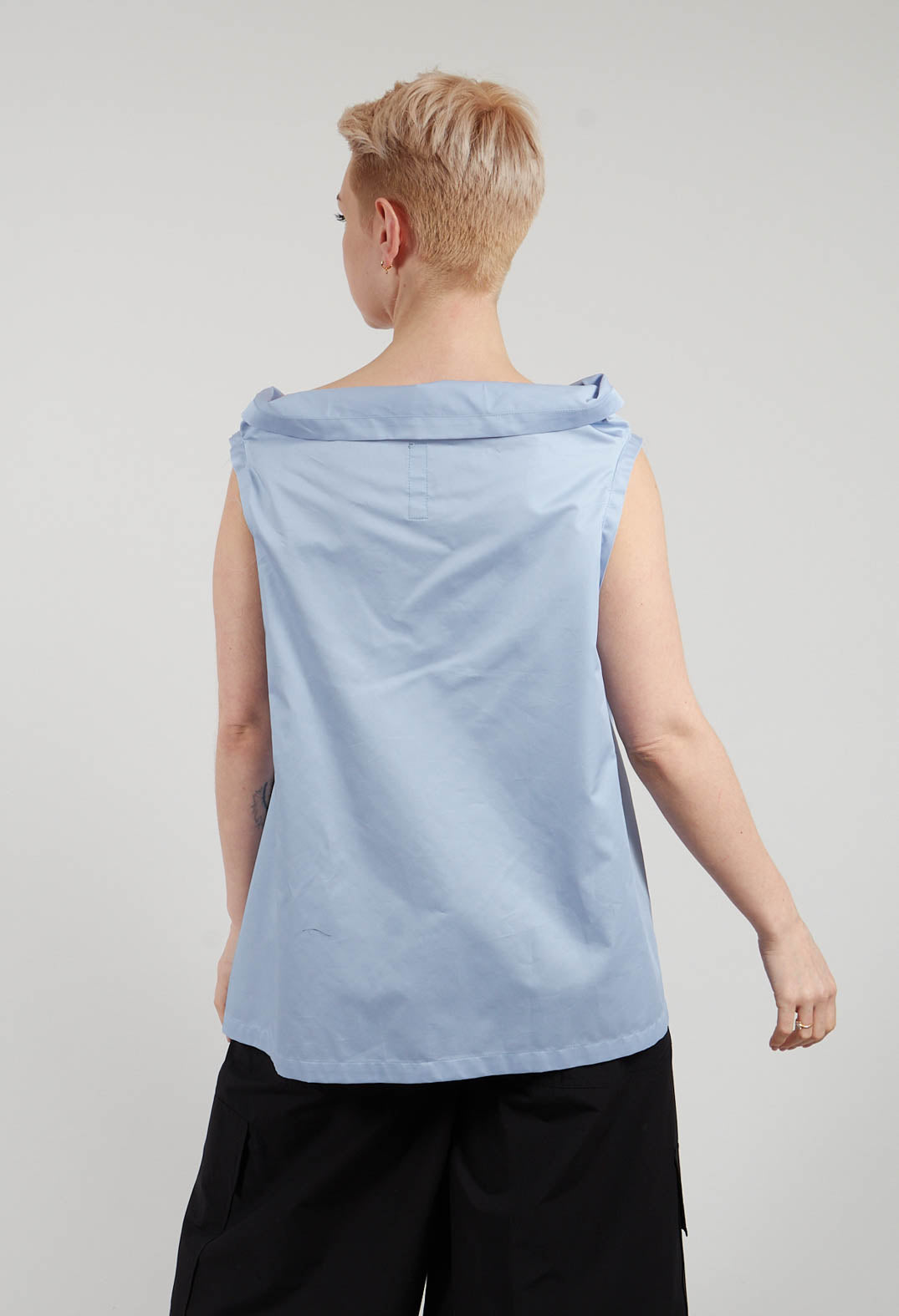 Afia Top in Light Blue