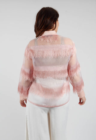 Alida Lightweight Shirt with Fringes in Arizona Sunrise
