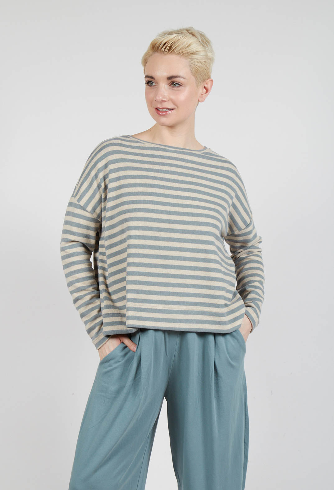 Alison Jumper in Lago Stripe