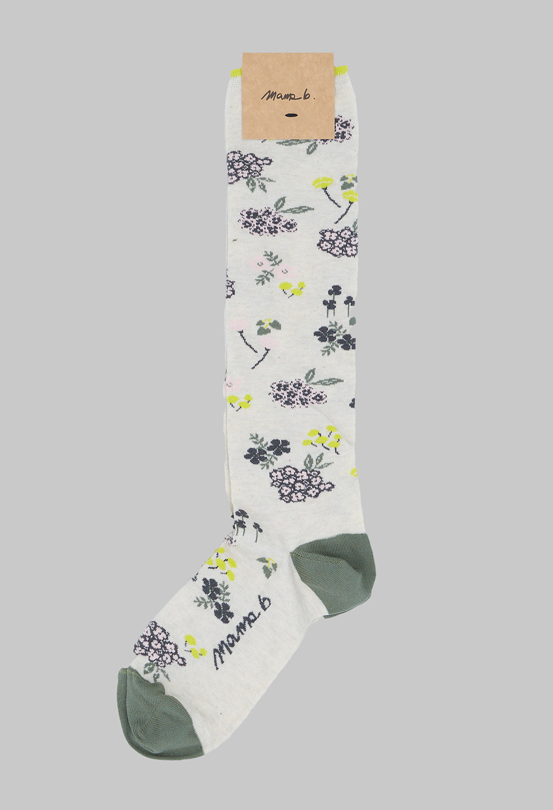 Alto P Floral Socks in Mastice