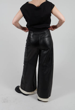 Alwin Leather Trousers in Black