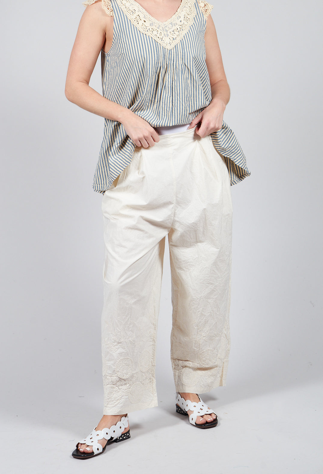 Amina Trouser in Cream