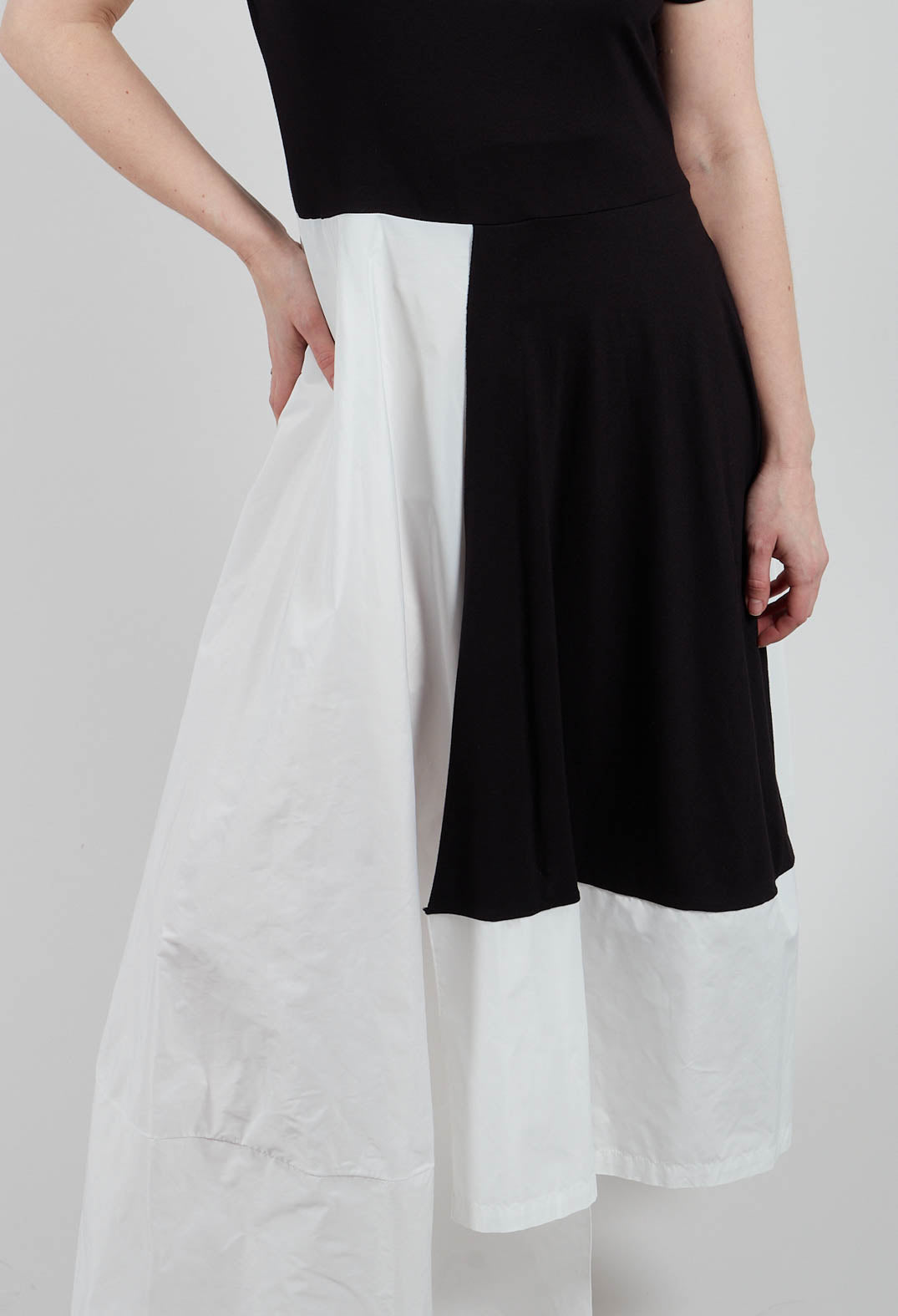 Ango Dress in Black and White