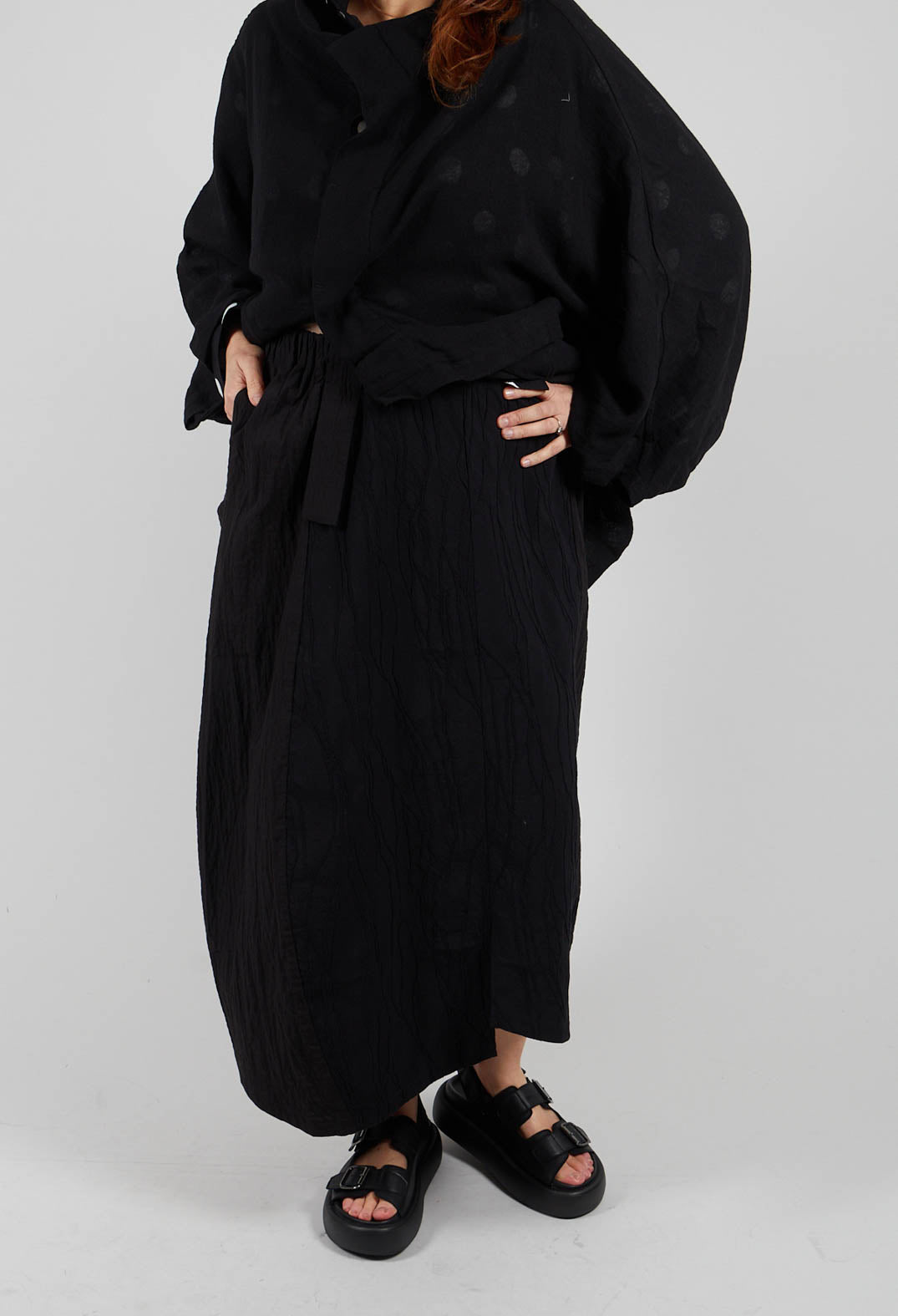 Ankle Length Skirt in Black