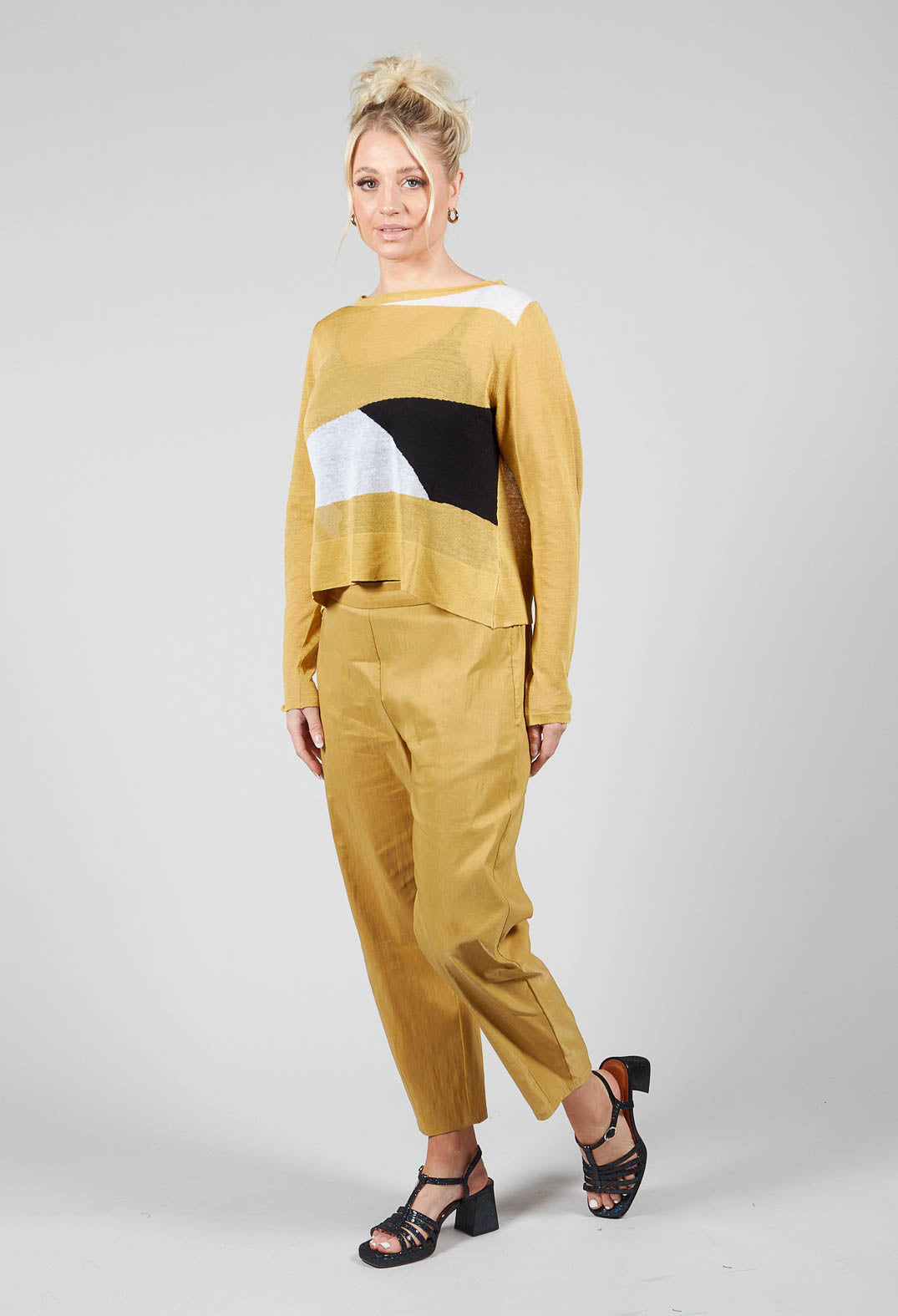 Art Deco Jumper in Yellow