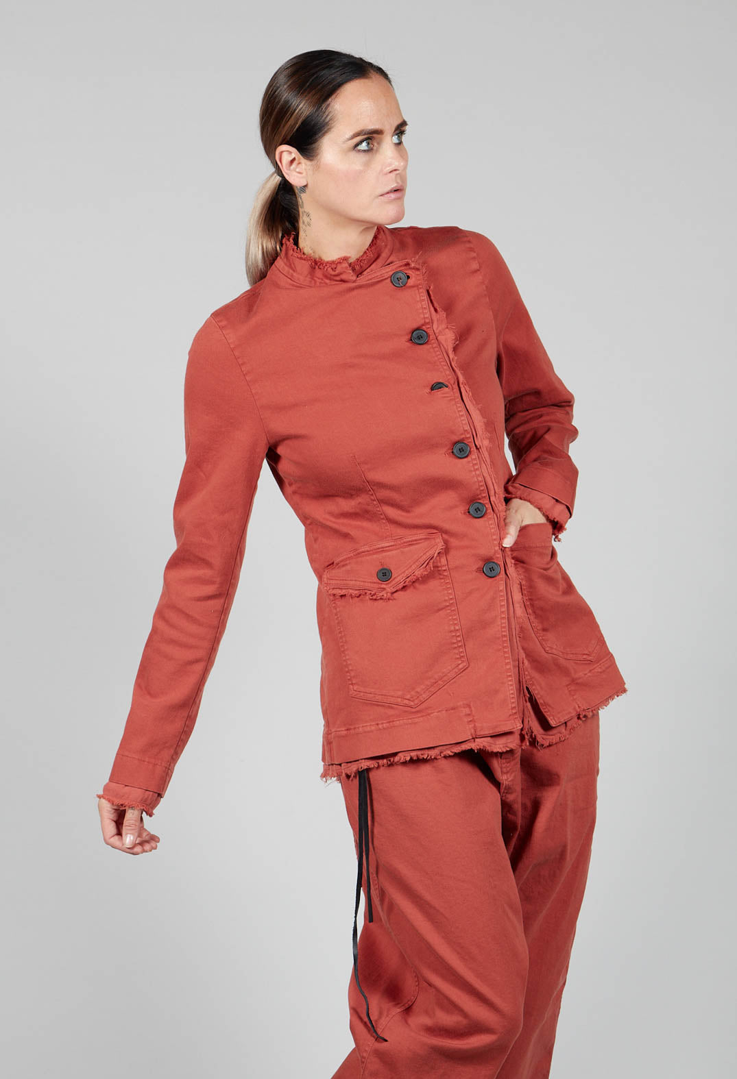 Asymmetric Jacket in Picante