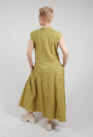 Atlas Cotton Polo Dress in Wasabi