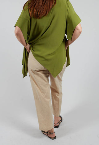 Atlas Cotton Poplin Trousers in Desert Mist