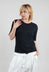 Colmar Jersey T Shirt with Ribbed Effect in Black
