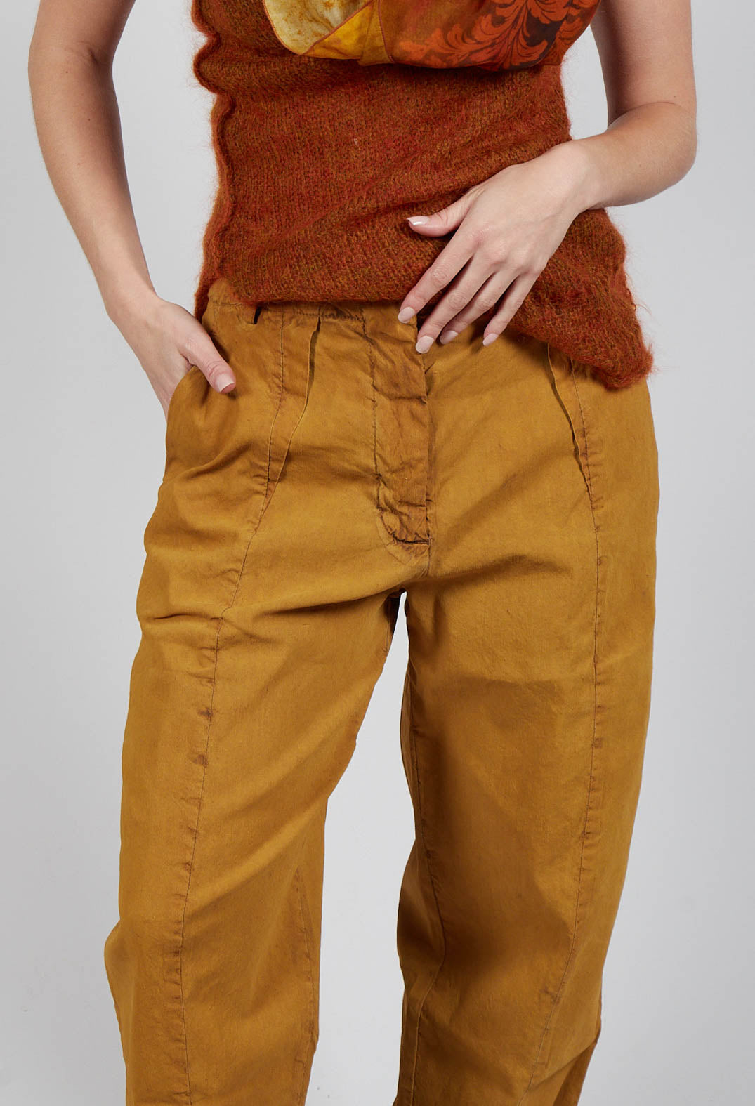 Baggy Les Trousers in Tumeric