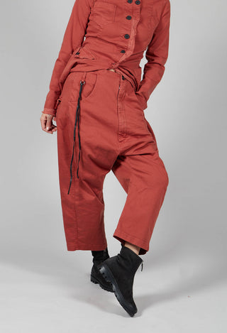 Balloon Fit Trousers in Picante