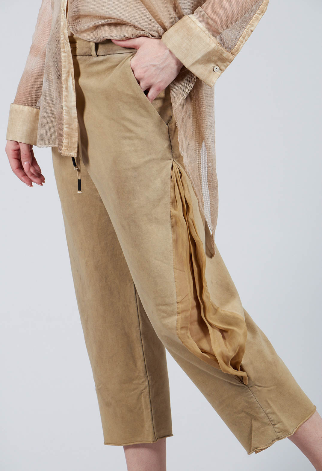 Balloon Leg Culottes in Khaki