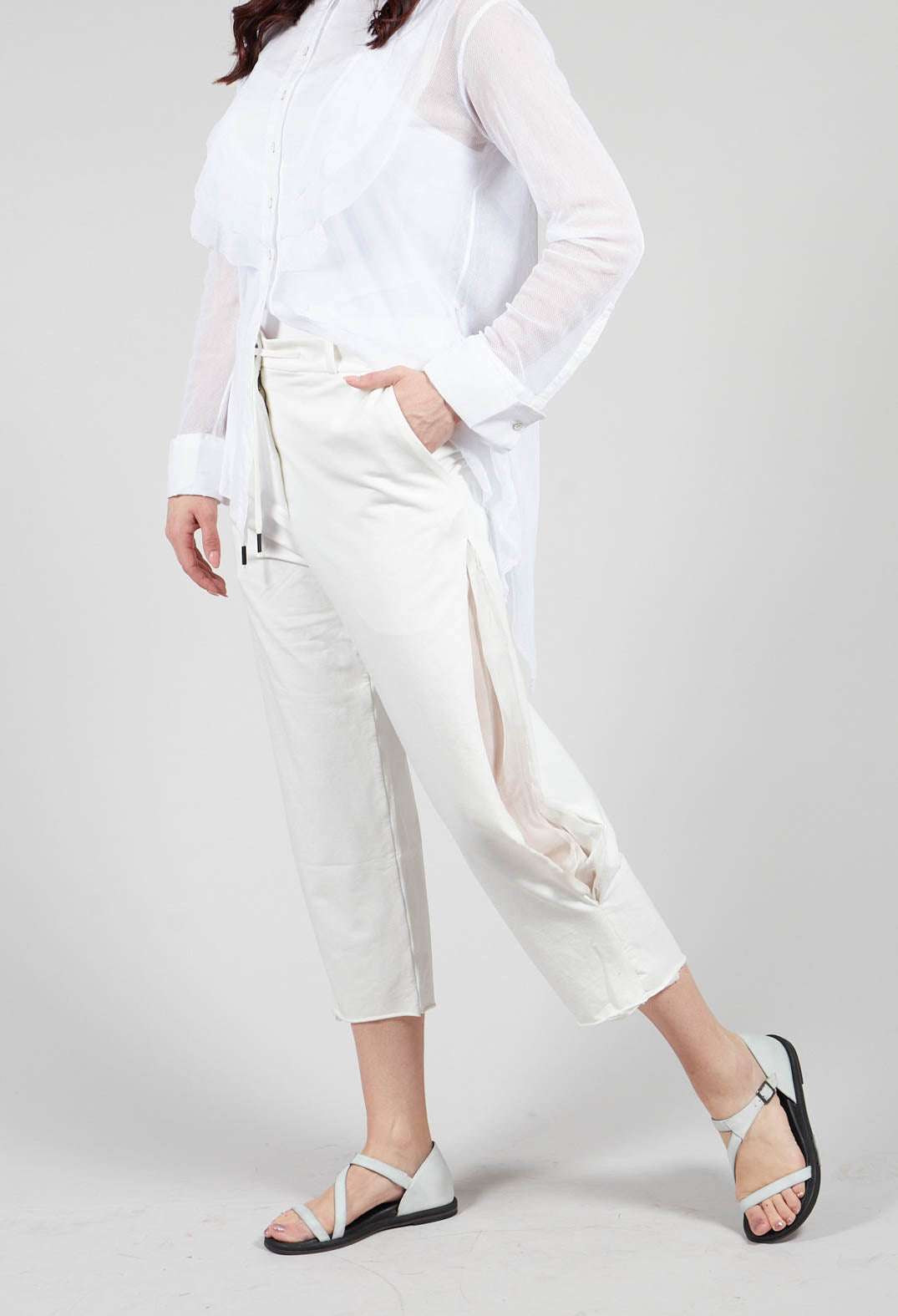 Balloon Leg Culottes in White