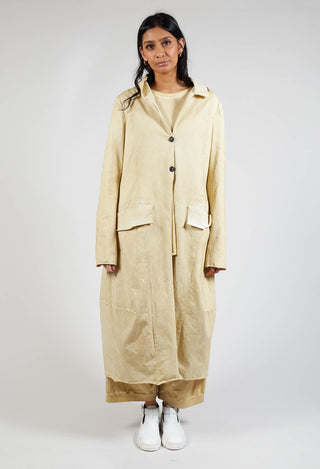 Balloon Overcoat in Wax Cloud