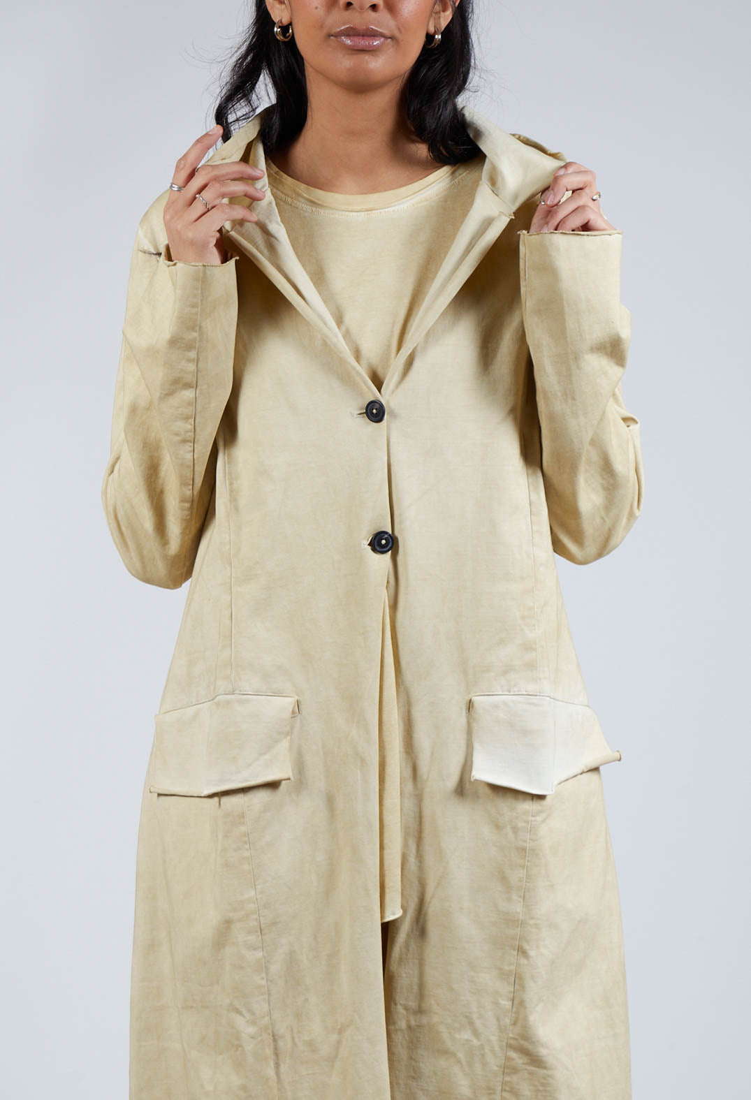 Balloon Overcoat in Wax Cloud