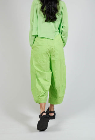 Balloon Style Trousers in Lime