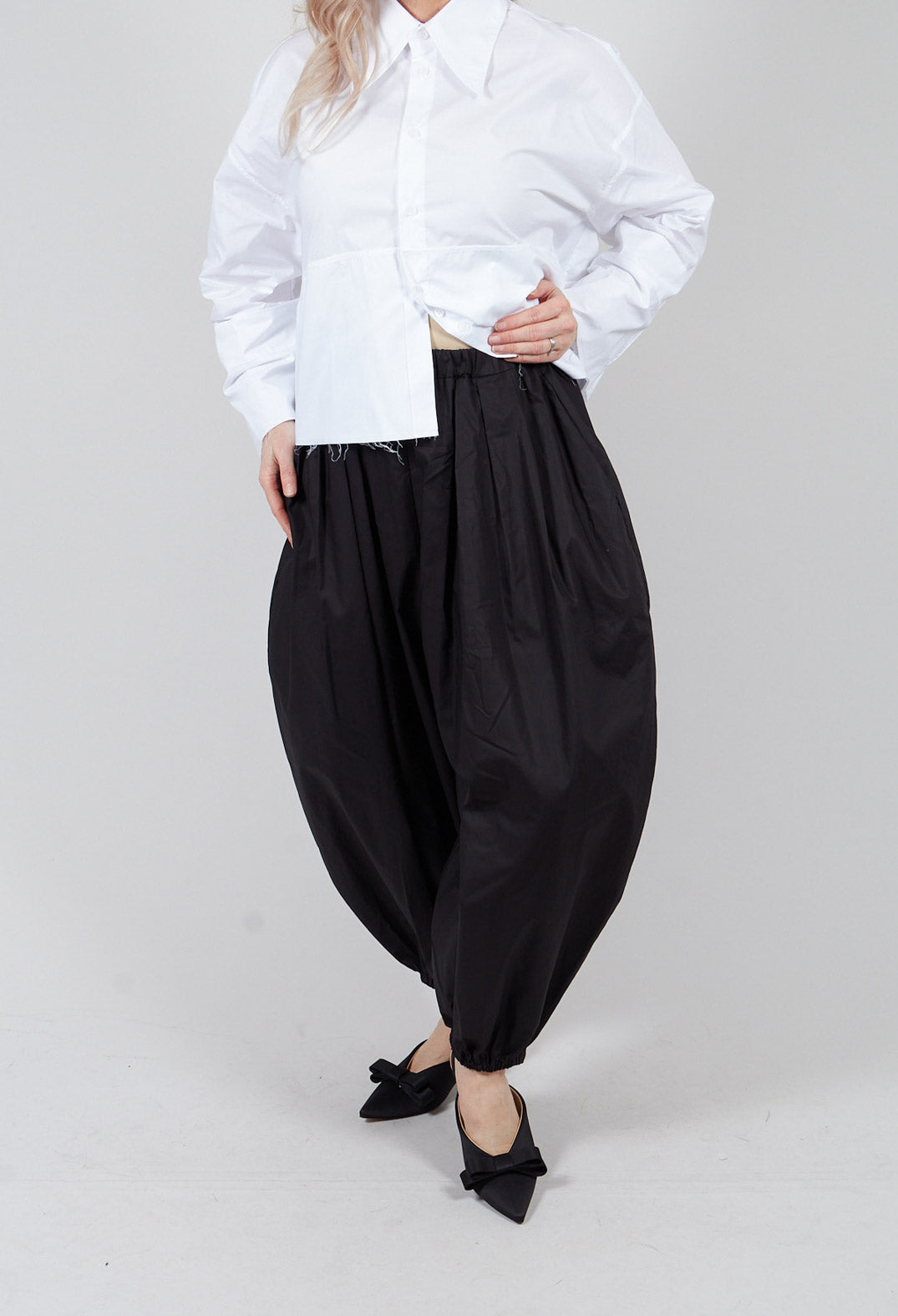 Balloon Trouser in Nero