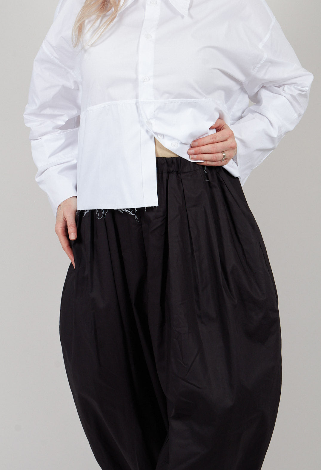 Balloon Trouser in Nero