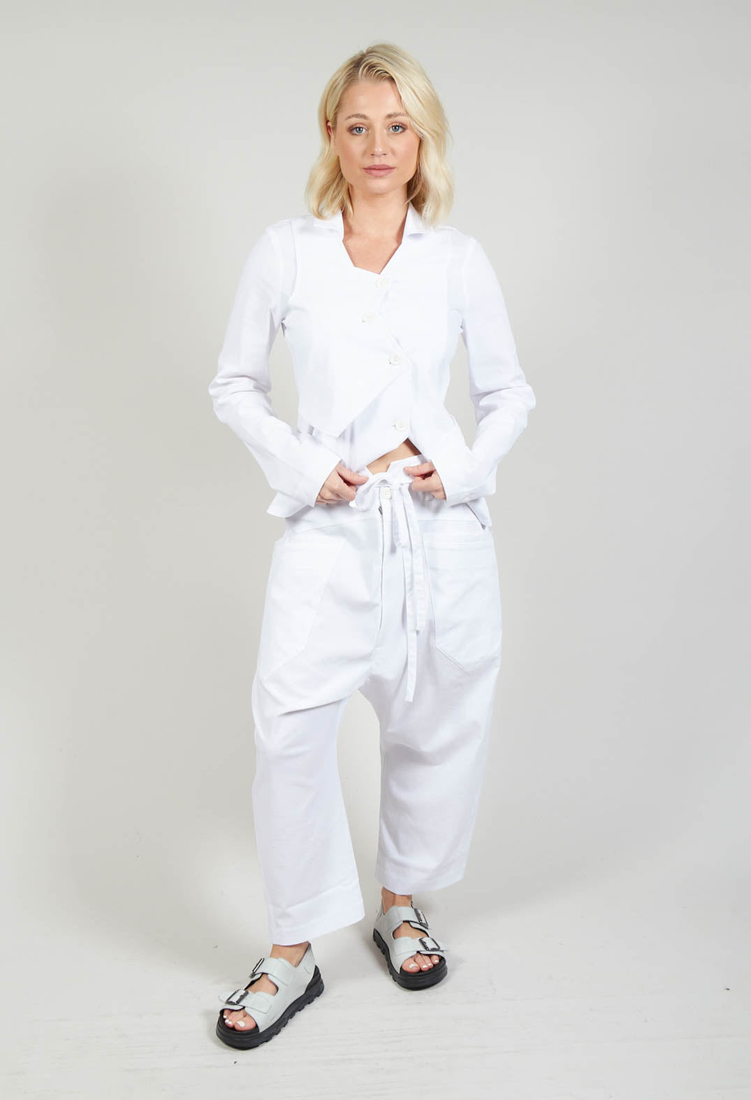 Balloon Trousers in White