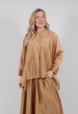 Batwing Blouse in Camel