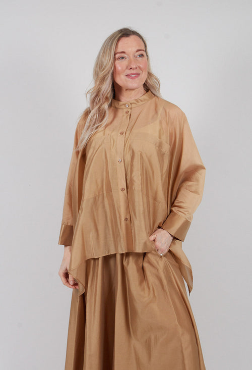 Batwing Blouse in Camel