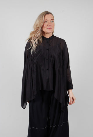 Batwing Blouse in Nero