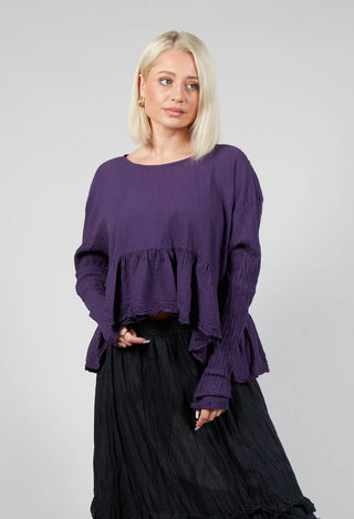 Bauchlos Shirt in Eisenbahn Purple