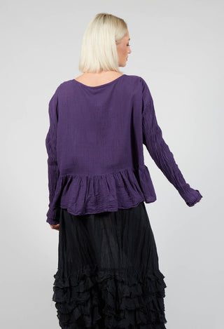 Bauchlos Shirt in Eisenbahn Purple