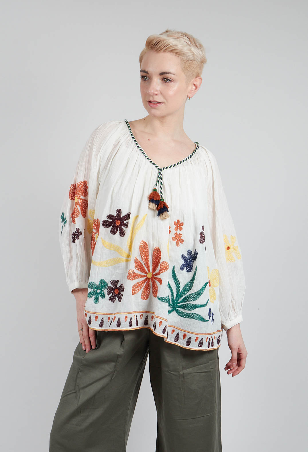 Bedford Blouse in Ecru