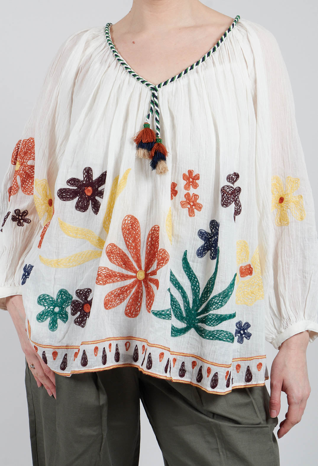 Bedford Blouse in Ecru
