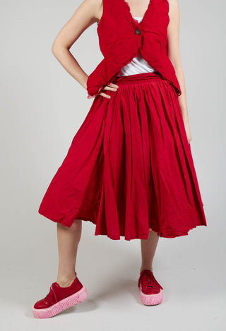 Belted Skirt in Rose