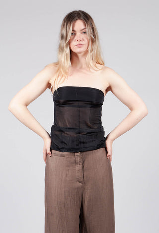 Berchet Jersey Strapless in Black